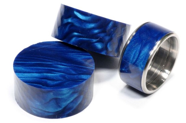 Juma-Ring-Blank - Blue Snake ∅ 28 mm